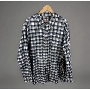 HB Harbor Bay Flannel Men’s 3XLT Button Down Cabincore Cozycore Eclectic Grandpa